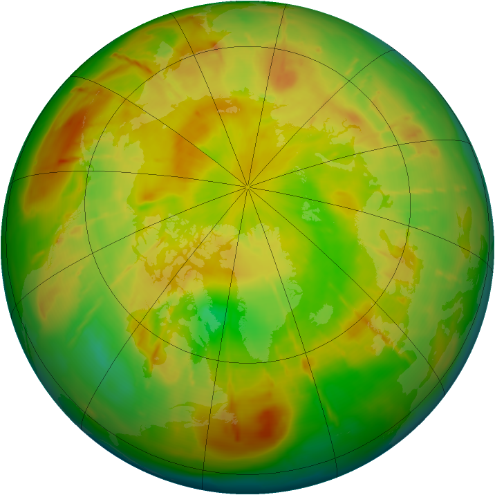 Arctic ozone map for 29 May 2010